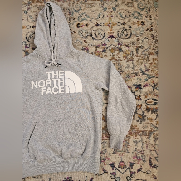 The North Face Women Grey Pullover Hoodie Sweatershirt Long Sleeve Top, sz XS - Picture 5 of 15